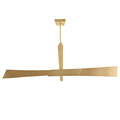 CWI LIGHTING SOLARA LED 72" BRASS CHANDELIER 1717P72-624