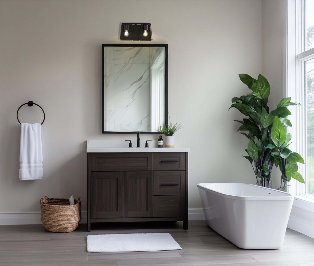DVI LIGHTING CAPE BRETON 2 LT VANITY EBONY DVP29022MF+EB