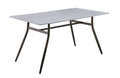 FURNISHINGS MATE CARIBOU TABLE GREY SINTERED STONE DT Y02-STN2 G