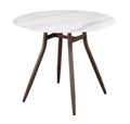 FURNISHINGS MATE CARIBOU TABLE WHITE SINTERED STONE DT Y03-STN1 W