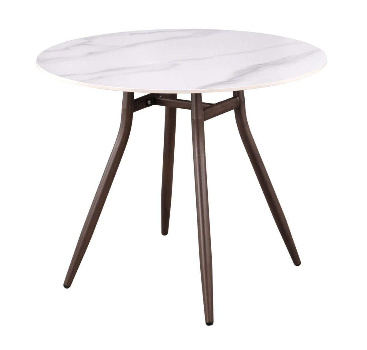 FURNISHINGS MATE CARIBOU TABLE WHITE SINTERED STONE DT Y03-STN1 W