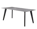 FURNISHINGS MATE CARLI TABLE GREY SINTERED STONE TOP DT C23-STN2 G