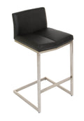 FURNISHINGS' MATE CEE COUNTER STOOL BLACK SET OF TWO BS 019-BK