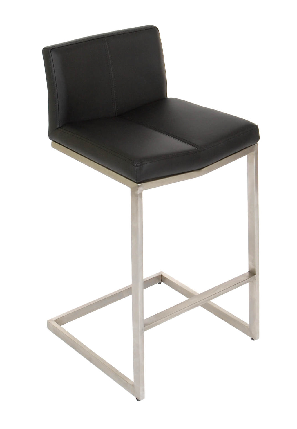 FURNISHINGS' MATE CEE BAR STOOL BLACK SET OF TWO BS 019A-BL