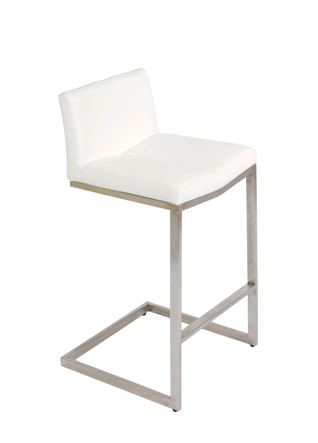 FURNISHINGS' MATE CEE BAR STOOL WHITE SET OF TWO BS 019A-WH