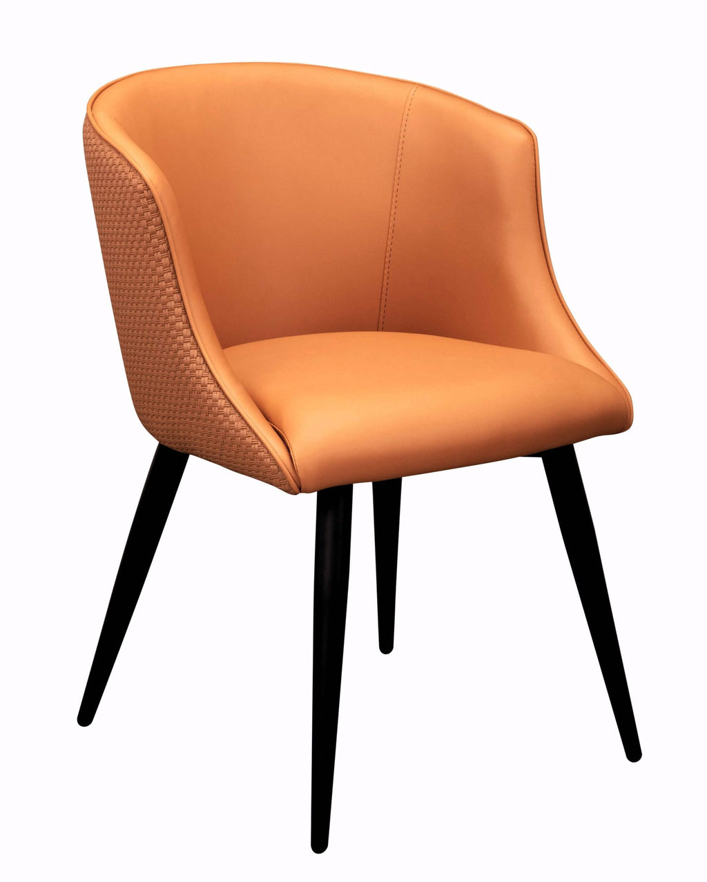 FURNISHINGS' MATE CELINE CHAIR APRICOT SET OF TWO DC 405-APR-MB