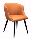 FURNISHINGS' MATE CELINE CHAIR APRICOT SET OF TWO DC 405-APR-MB