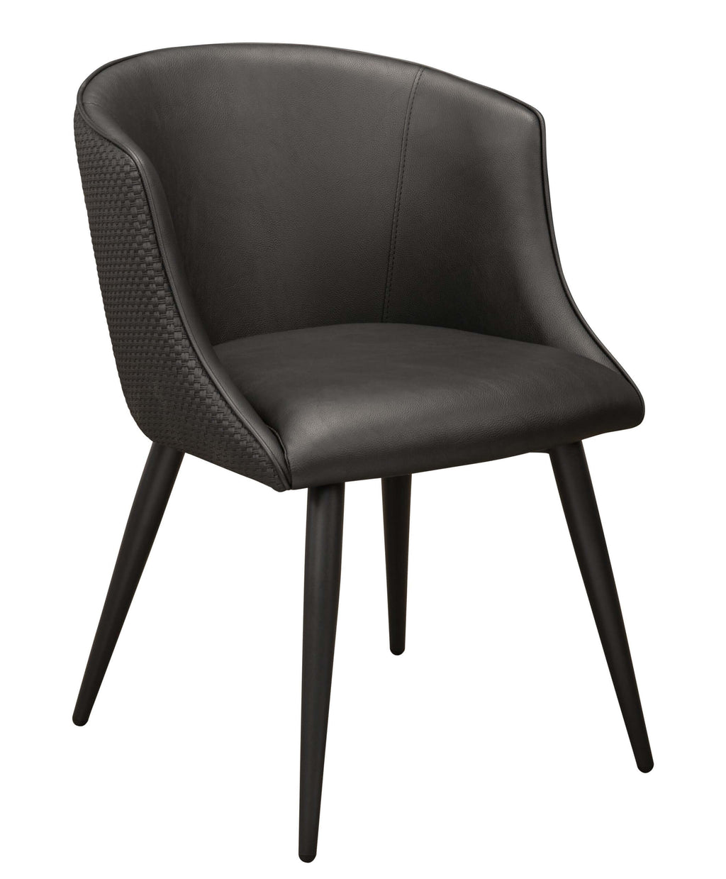 FURNISHINGS' MATE CELINE CHAIR BLACK SET OF TWO DC 405-BL-MB