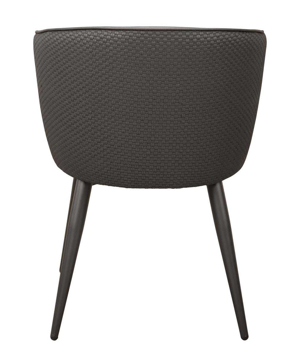 FURNISHINGS' MATE CELINE CHAIR BLACK SET OF TWO DC 405-BL-MB