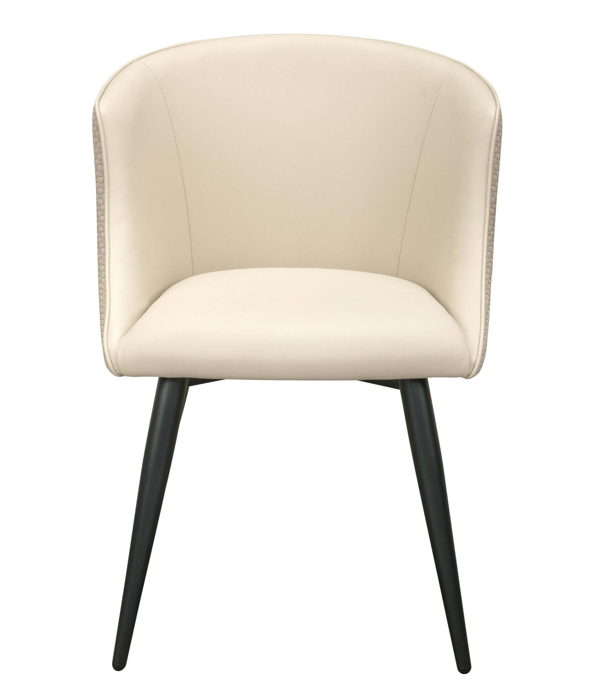 FURNISHINGS' MATE CELINE CHAIR ECRU SET OF TWO DC 405-ECR-MB