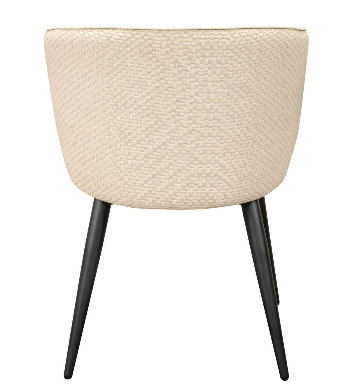 FURNISHINGS' MATE CELINE CHAIR ECRU SET OF TWO DC 405-ECR-MB