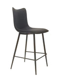 FURNISHINGS MATE CLAUDIA COUNTER STOOL BLACK SET OF TWO CS 6372-BL