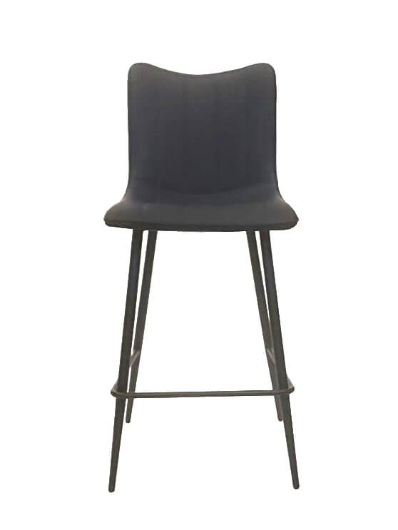 FURNISHINGS MATE CLAUDIA COUNTER STOOL BLACK SET OF TWO CS 6372-BL