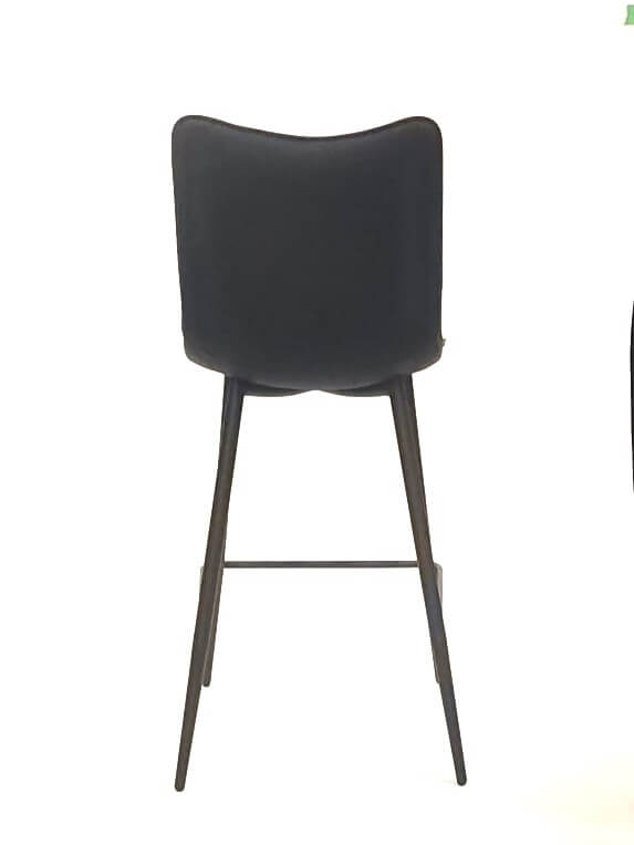 FURNISHINGS MATE CLAUDIA COUNTER STOOL BLACK SET OF TWO CS 6372-BL