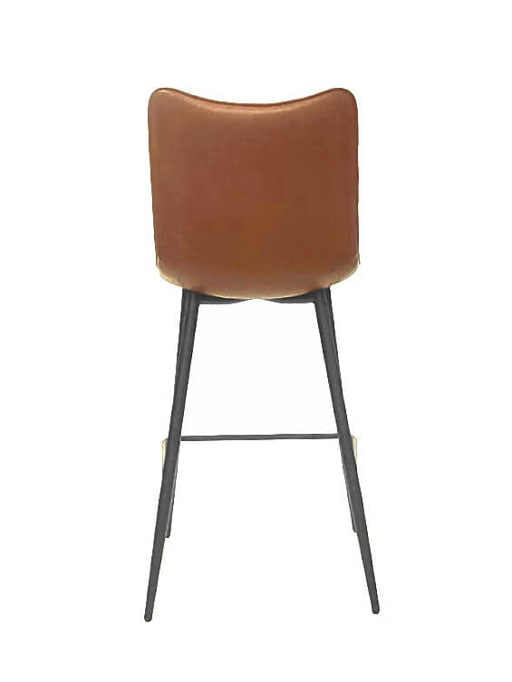 FURNISHINGS MATE CLAUDIA COUNTER STOOL COGNAC SET OF TWO CS 6372-CN