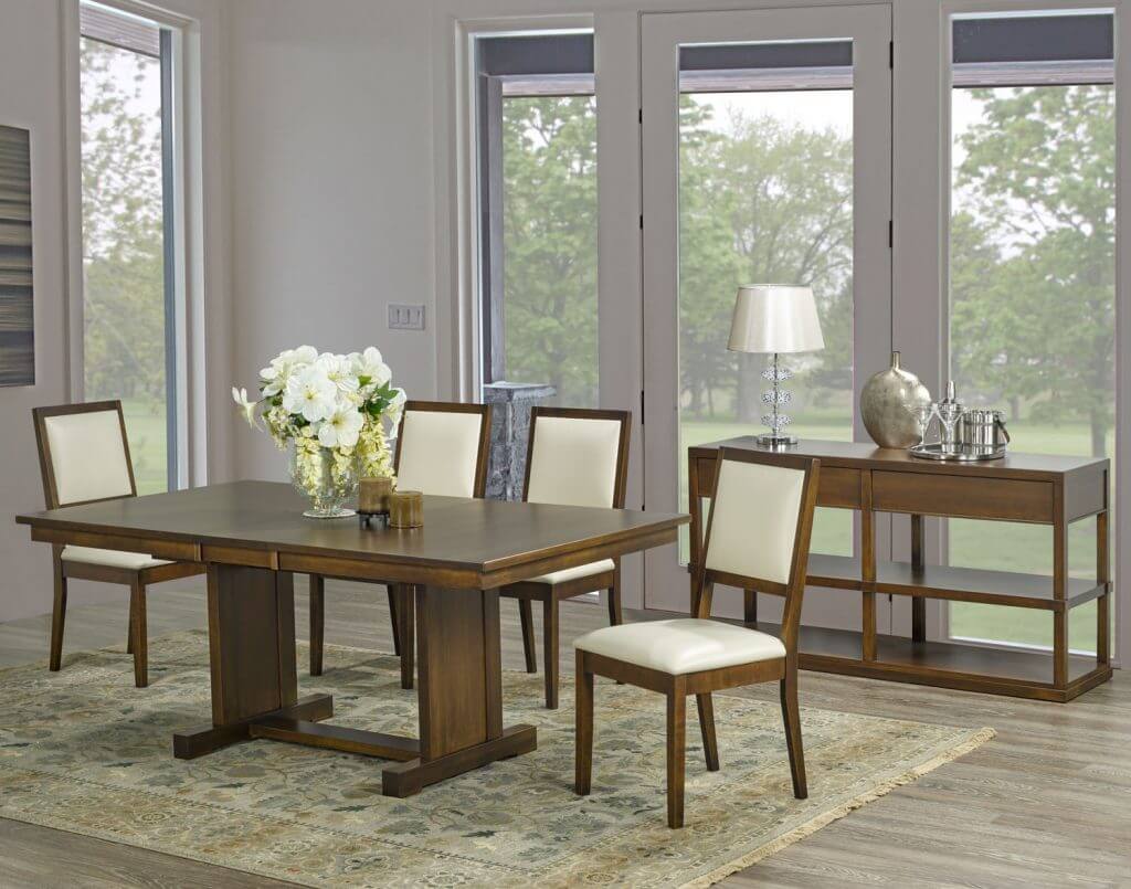 CARDINAL WOODCRAFT CONGRESS DOUBLE PEDESTAL TABLE