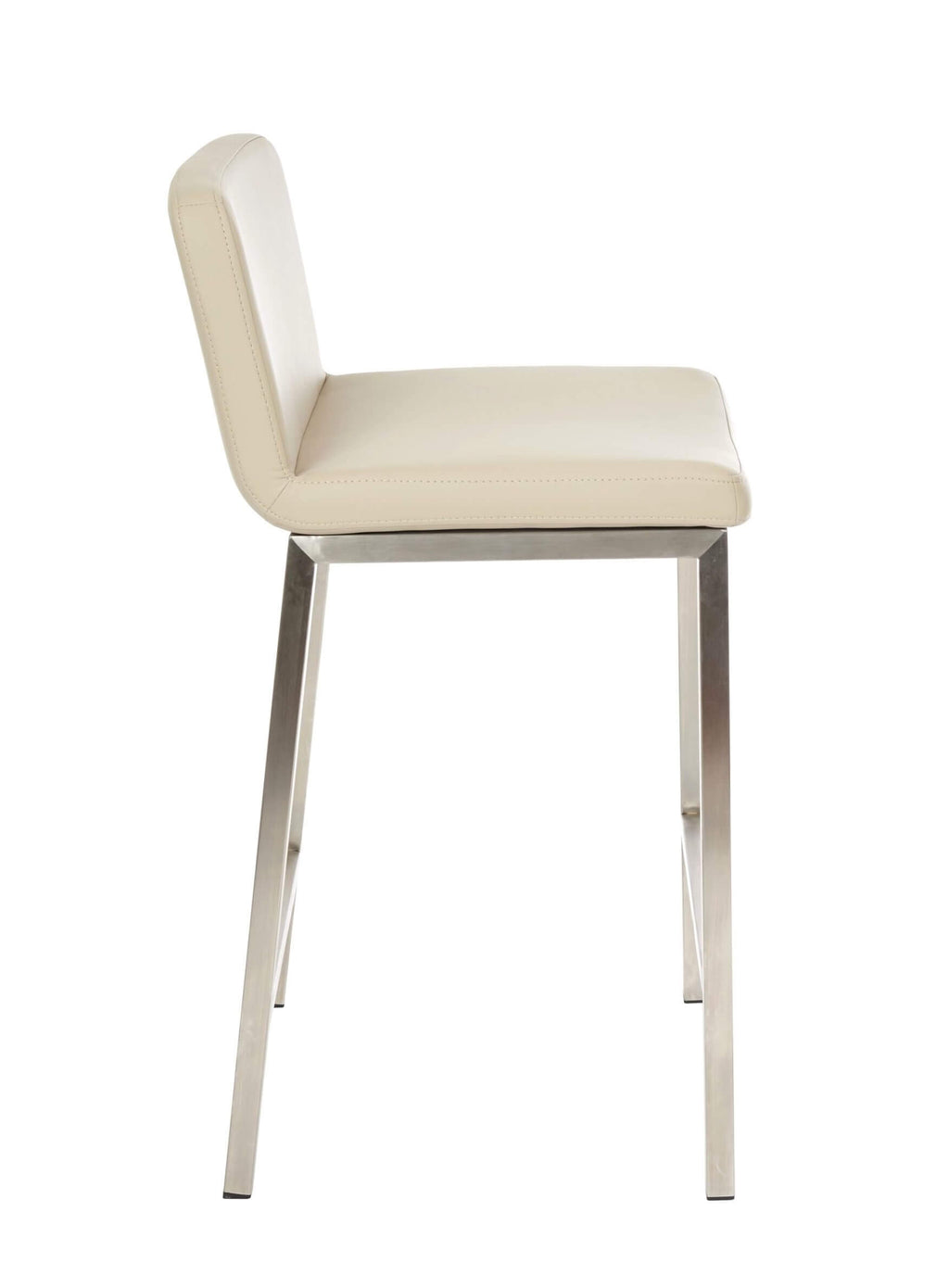 FURNISHINGS MATE COREY COUNTER STOOL TAUPE SET OF TWO BS 213-TA-SS