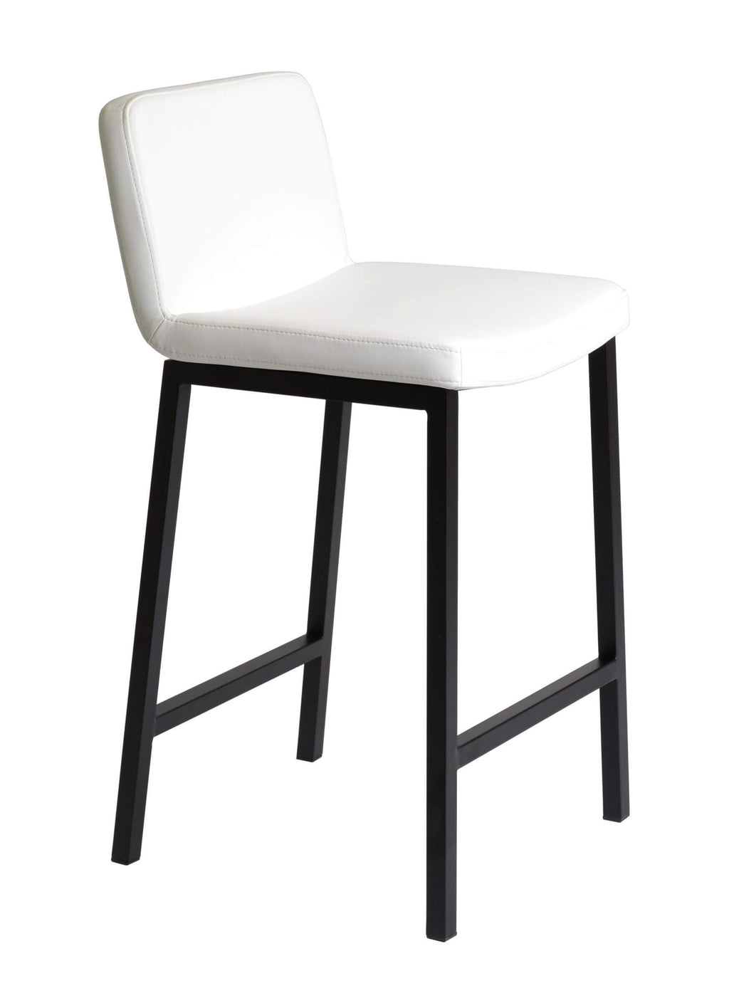 FURNISHINGS MATE COREY COUNTER STOOL WHITE SET OF TWO BS 213-WH-MB