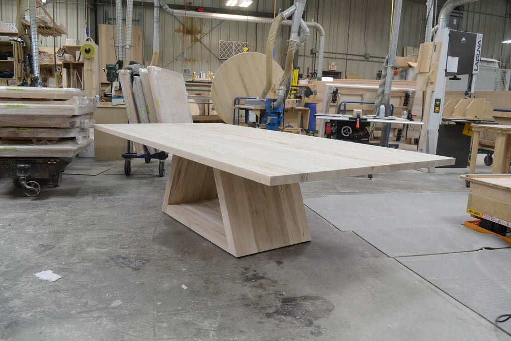 CARDINAL WOODCRAFT SHARD DOUBLE PEDESTAL TABLE