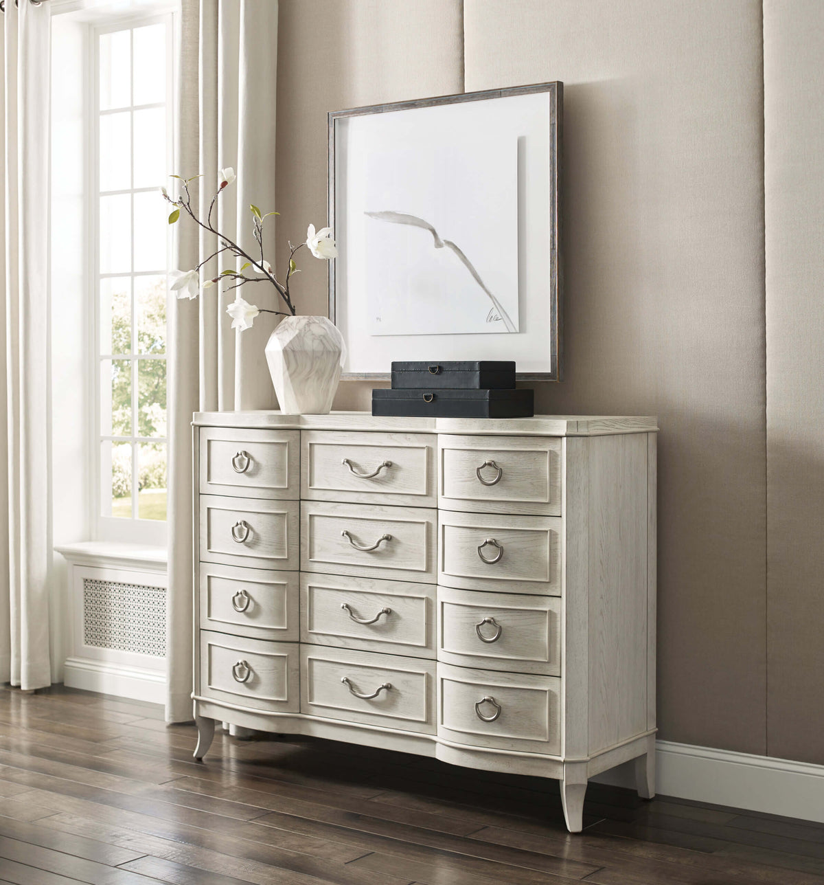 AMERICAN DREW HARMONY EMELIE TWELVE DRAWER DRESSER 266-131