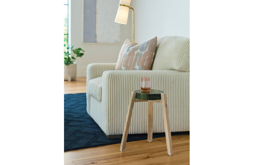 HAMMARY LIGHT CAST GLASS ACCENT TABLE 090-1203