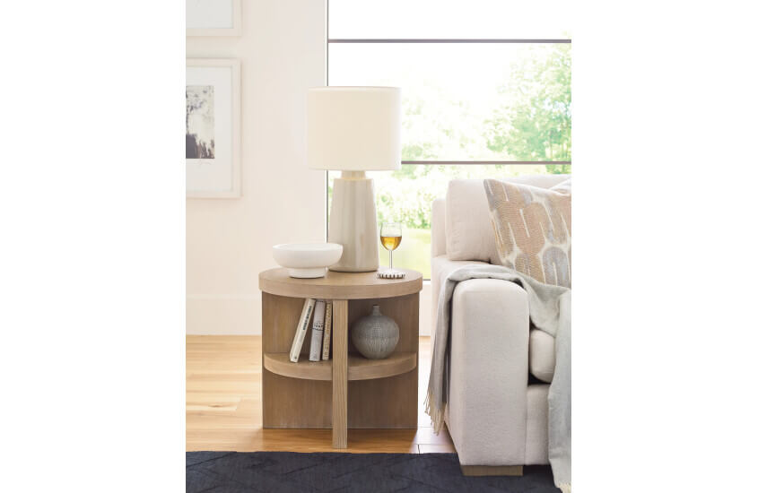 HAMMARY INDIYA ROUND END TABLE 376-916