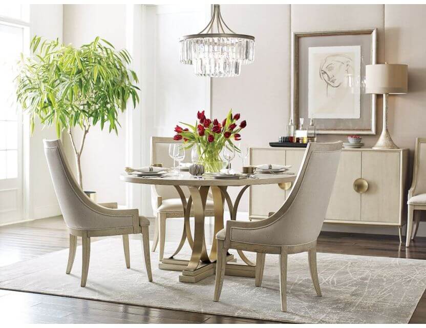 AMERICAN DREW  LENOX CHALON UPHOLSTERED DINING CHAIR 923-622 SET OF TWO