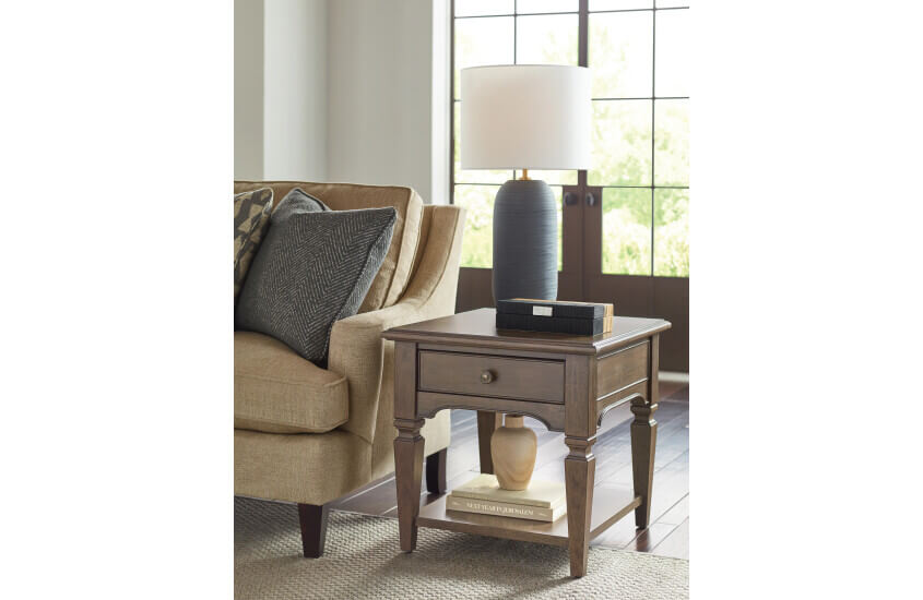 HAMMARY MARIBELLE RECTANGULAR DRAWER END TABLE 373-915
