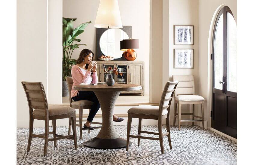 KINCAID MODERN FORGE LINDALE COUNTER HEIGHT DINING TABLE 944-706P