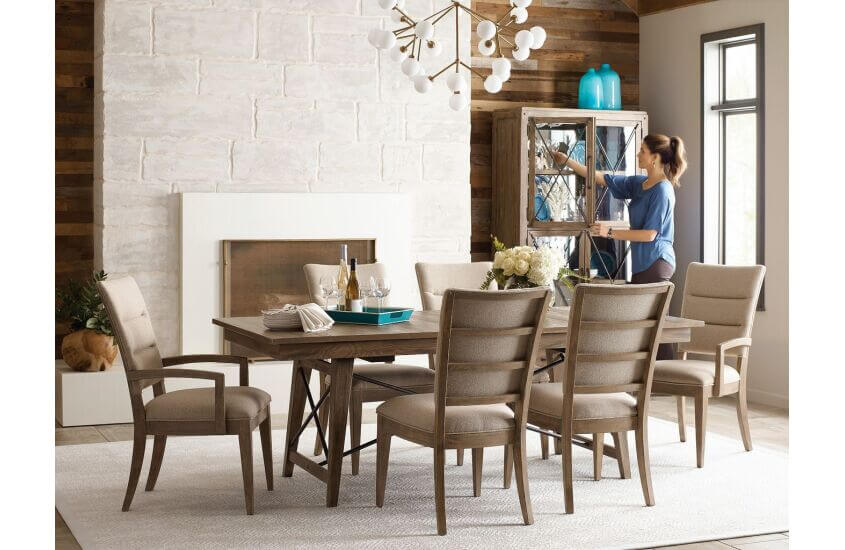 KINCAID MODERN FORGE  LAREDO DINING TABLE 944-744
