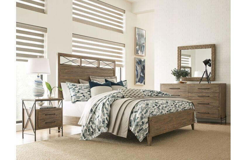 KINCAID MODERN FORGE  JACKSON KING PANEL BED 944-306P