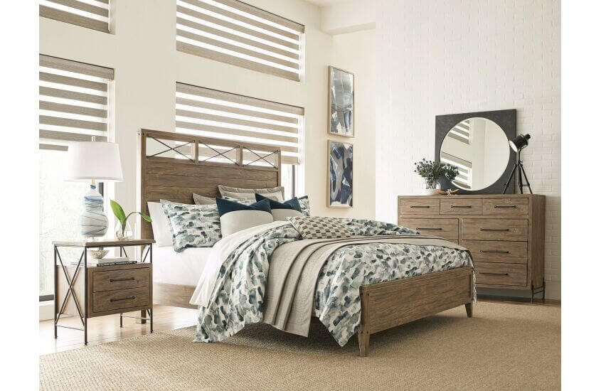 KINCAID MODERN FORGE  JACKSON KING PANEL BED 944-306P
