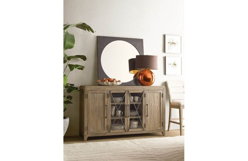 KINCAID MODERN FORGE SQUARE METAL MIRROR 944-040