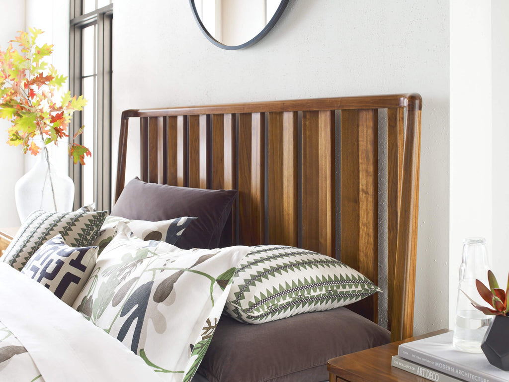 KINCAID MONOGRAM WALNUT ASHBURN SLAT BED QUEEN 315-304P