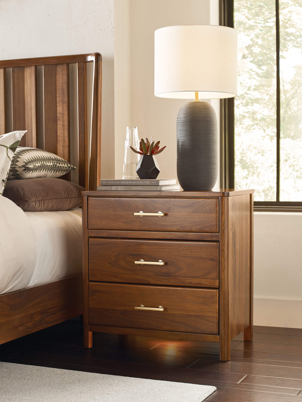 KINCAID MONOGRAM WALNUT MAIN NIGHTSTAND 315-421