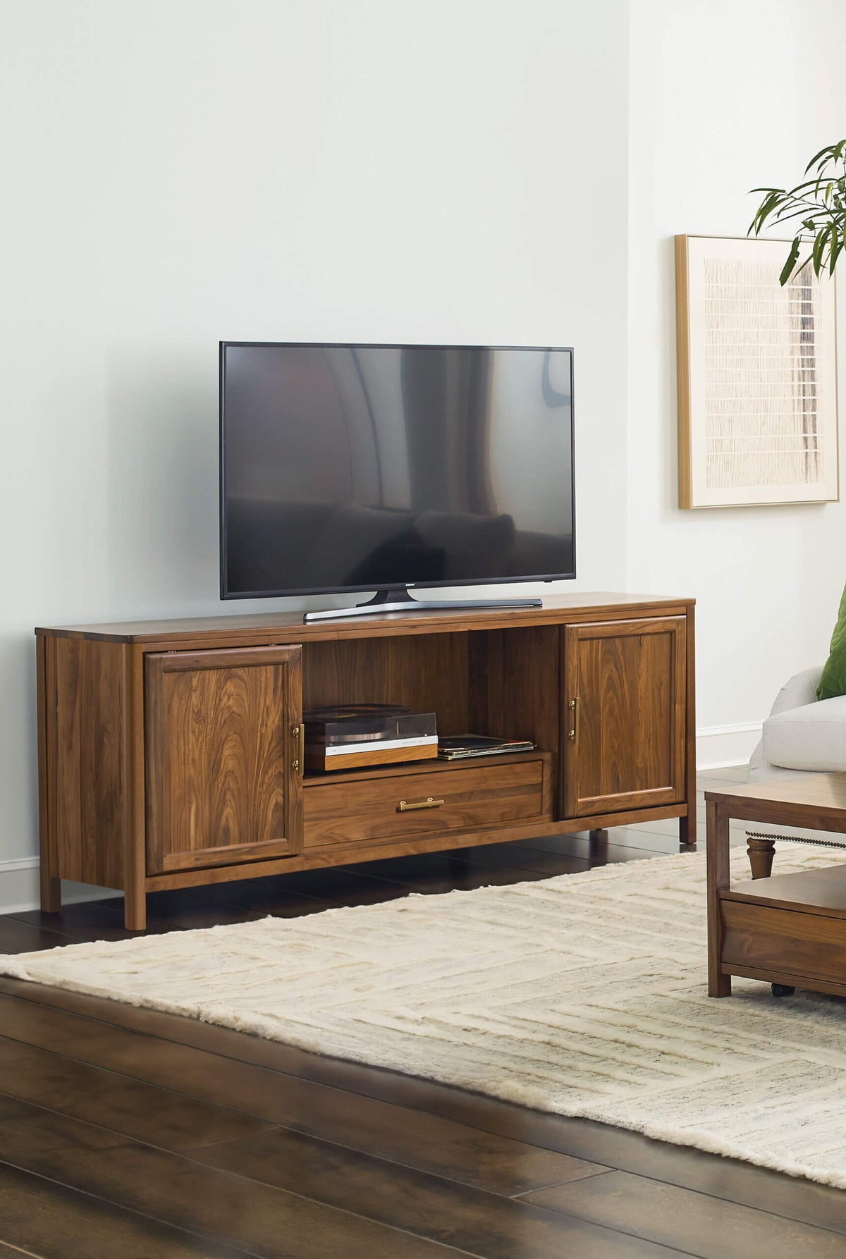 KINCAID MONOGRAM WALNUT VIRTUE ENTERTAINMENT CONSOLE 315-585