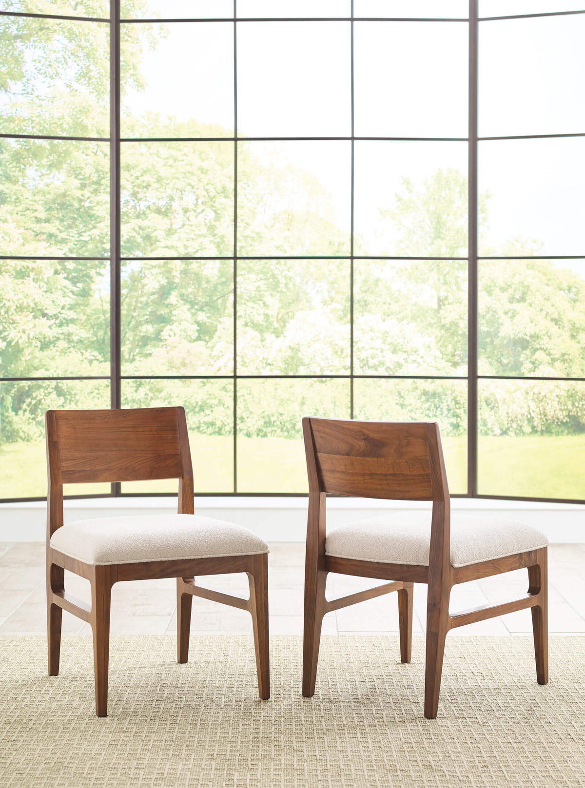 KINCAID MONOGRAM WALNUT MACKIE DINING CHAIR SET OF TWO 315-622