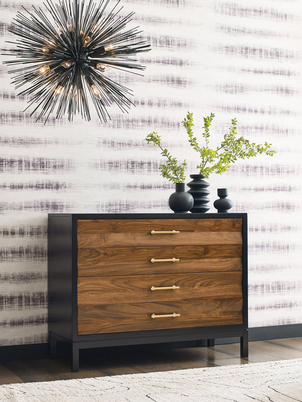 KINCAID MONOGRAM BACKBAY ACCENT CHEST - BLACK 315-933B