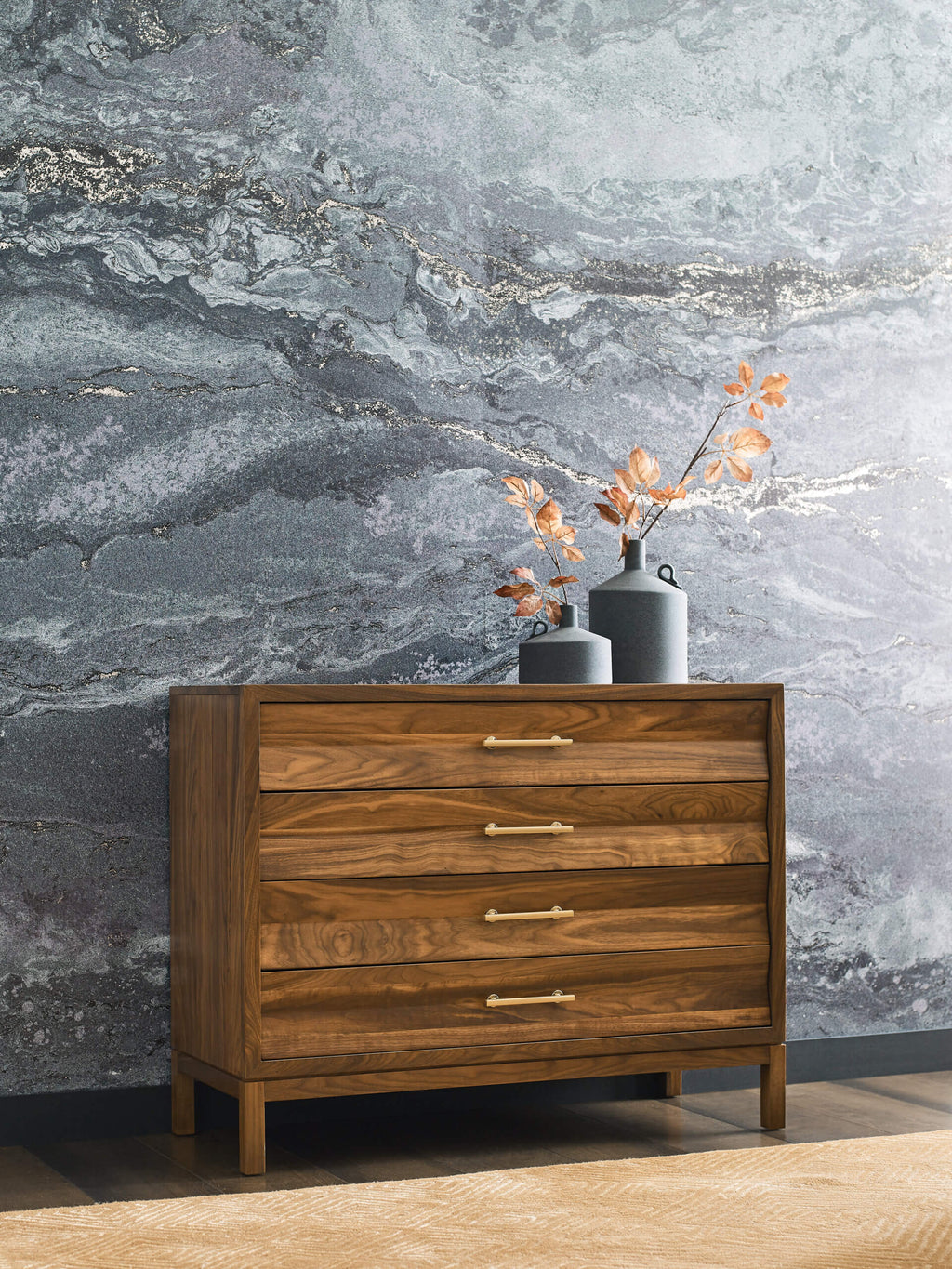KINCAID MONOGRAM WALNUT BACKBAY ACCENT CHEST - WALNUT 315-933
