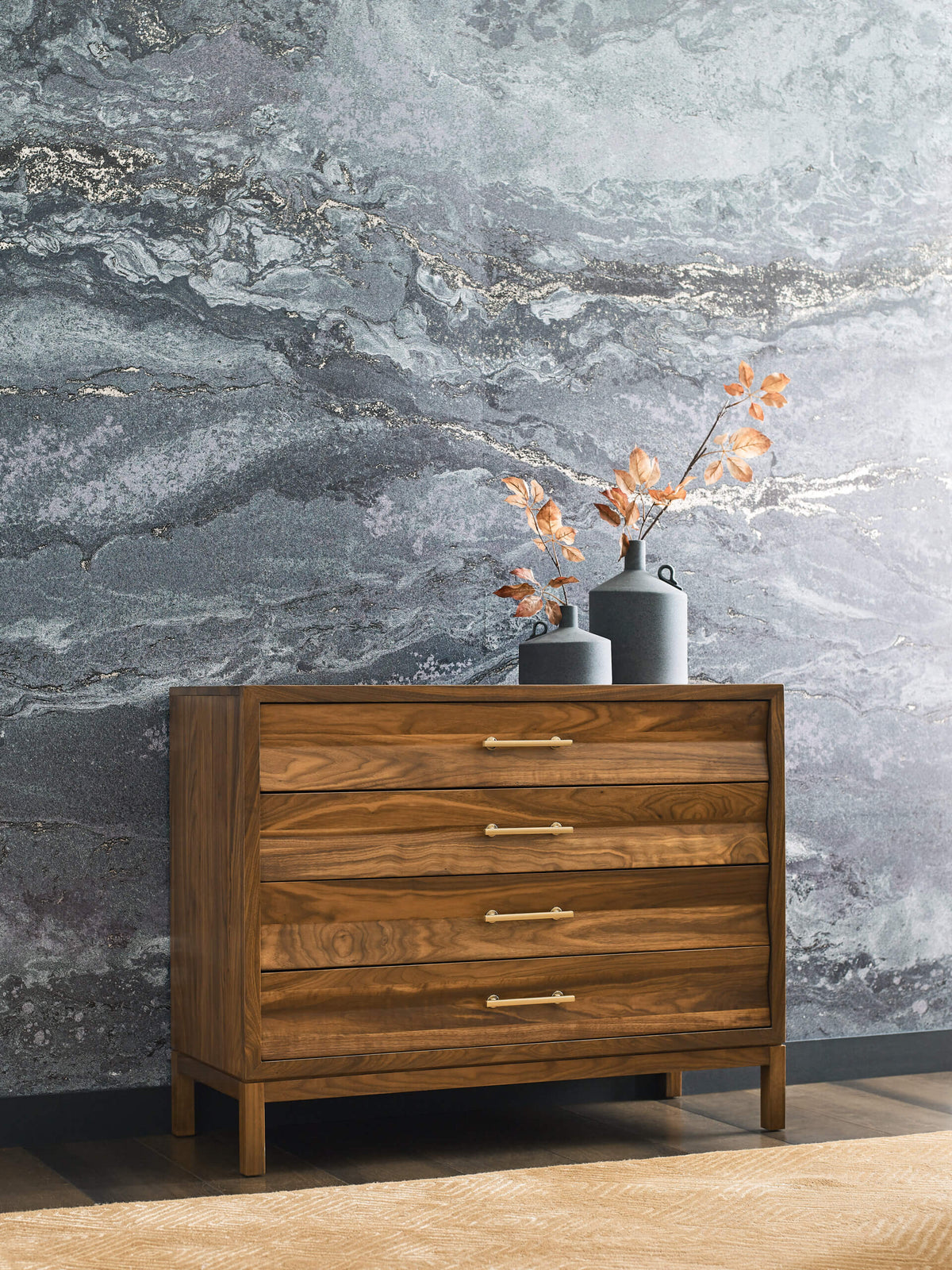 KINCAID MONOGRAM WALNUT BACKBAY ACCENT CHEST - WALNUT 315-933