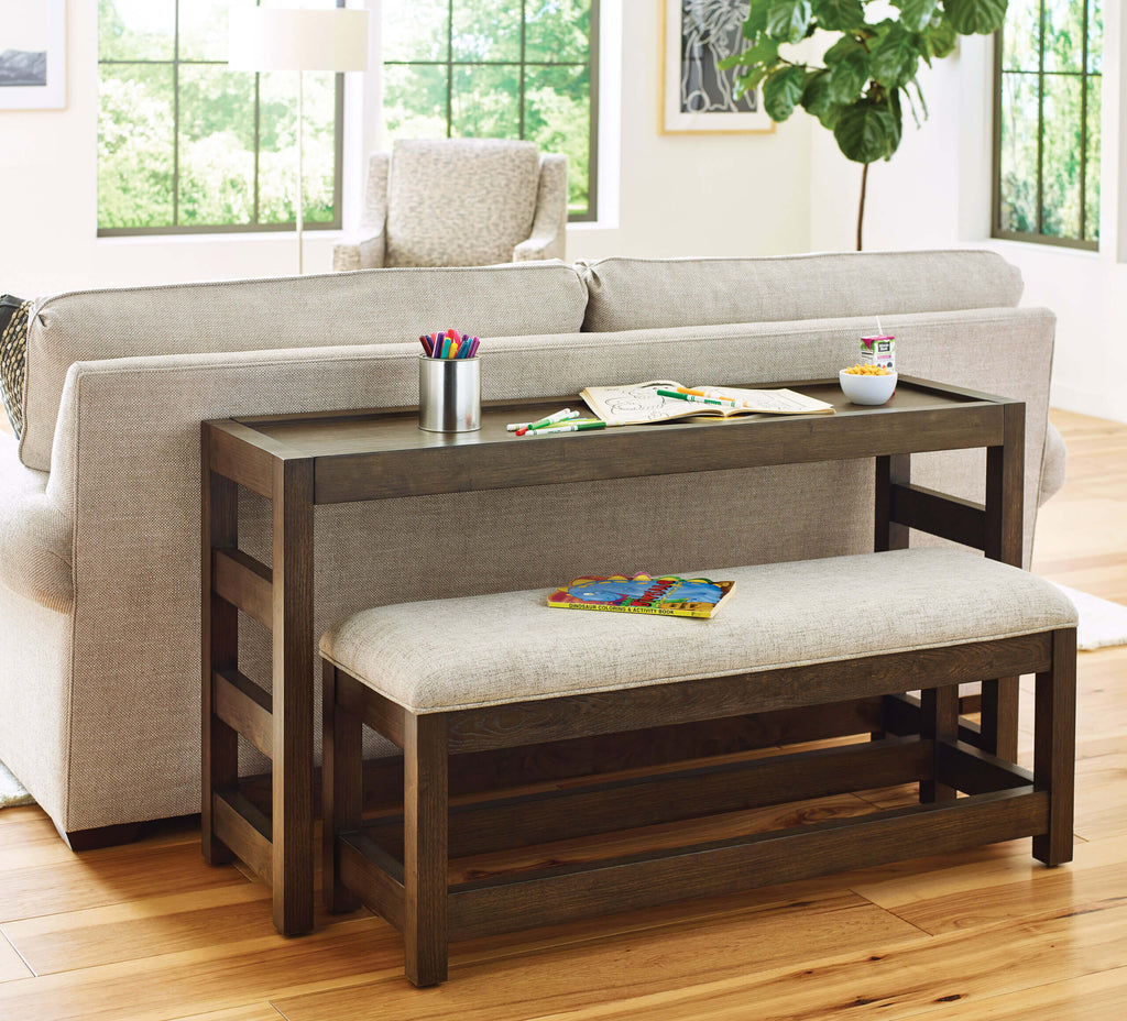 HAMMARY NYLES RECTANGULAR CONSOLE TABLE WITH BENCH 209-925