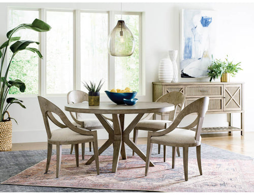 AMERICAN DREW  WEST FORK HARDY ROUND DINING TABLE 924-701R