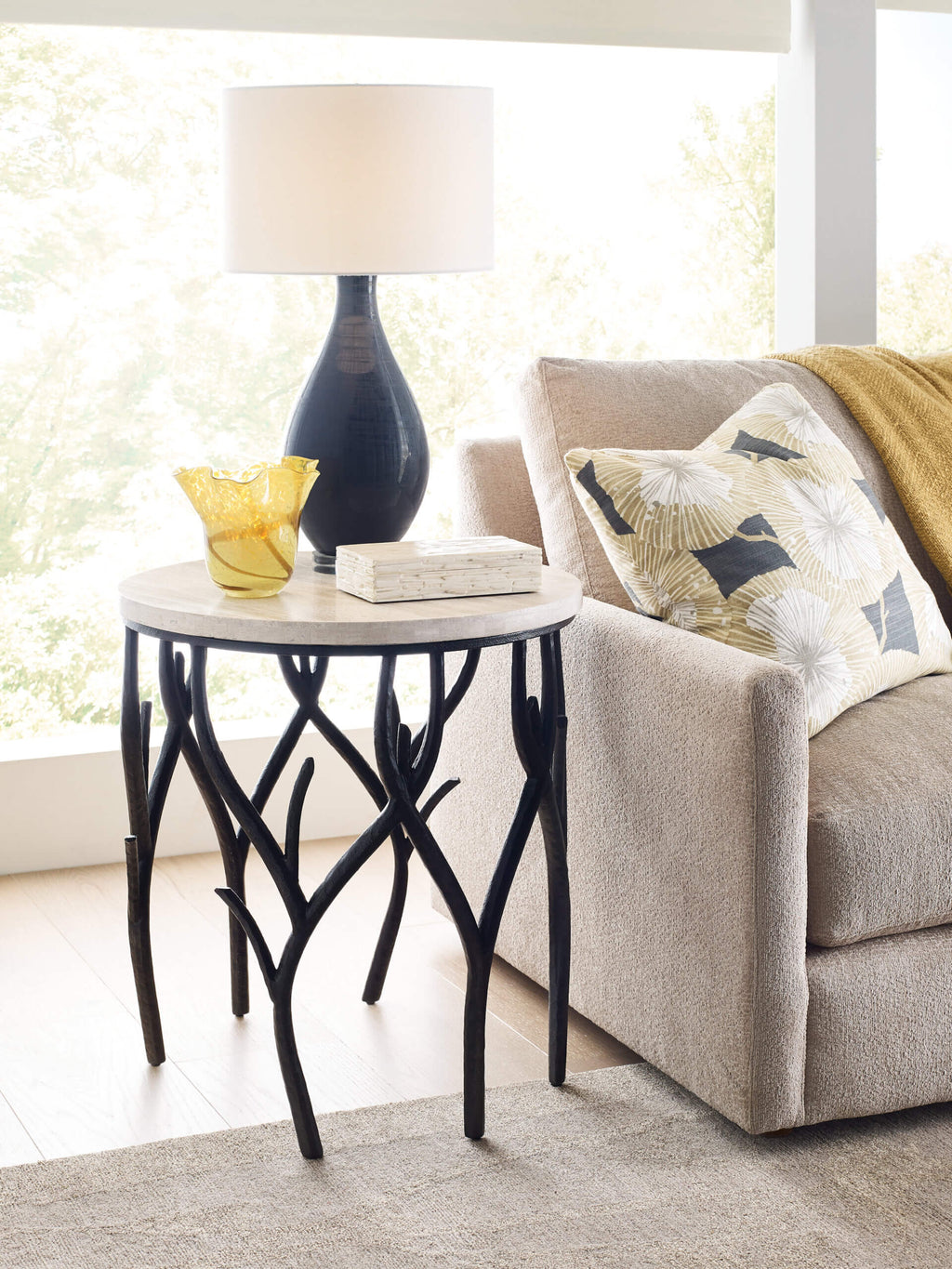 HAMMARY WILLOW ROUND END TABLE 202-916