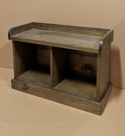 SPRINGWATER WOODCRAFT 2-CUBE CUBBY BENCH  DS262
