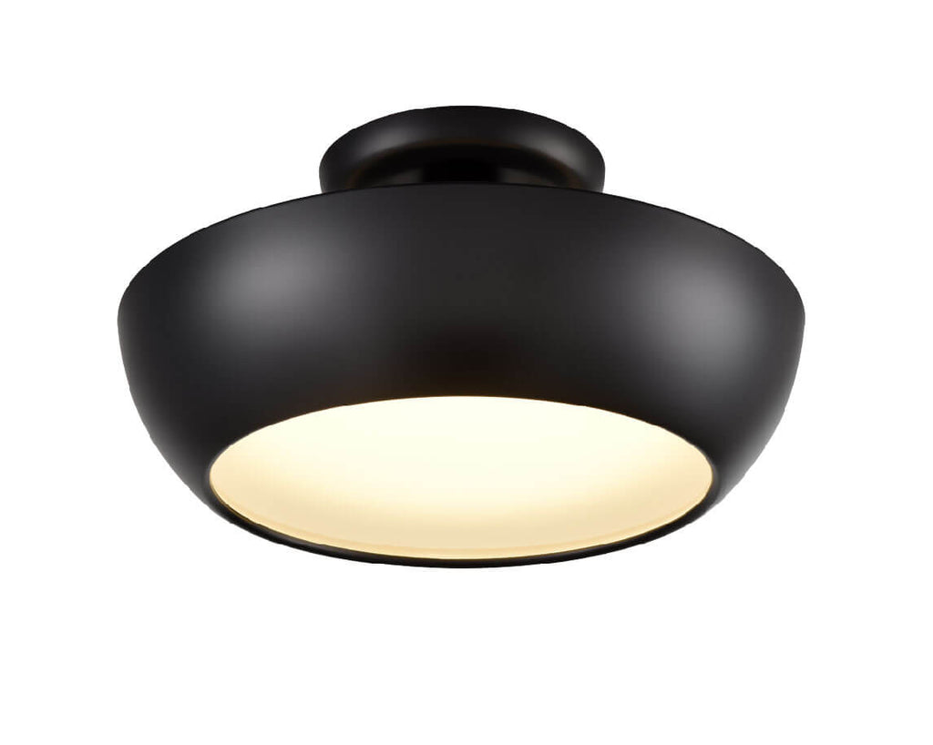 DVI LIGHTING ANTARES 12 " SEMI-FLUSH MOUNT EBONY DVP0611EB-VICE