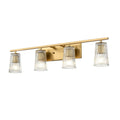 DVI LIGHTING LASALLE 4 LT VANITY BRASS DVP11344BR-RI
