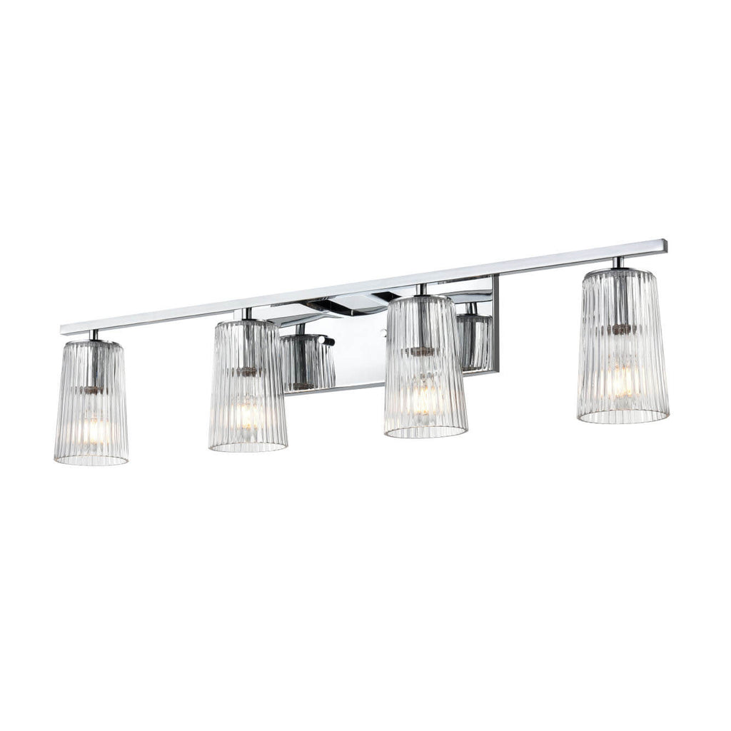 DVI LIGHTING LASALLE 4 LT VANITY CHROME DVP11344CH-RI