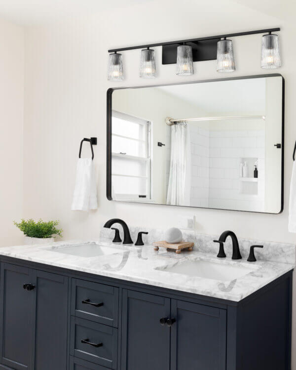 DVI LIGHTING LASALLE 5 LT VANITY EBONY DVP11355EB-RI