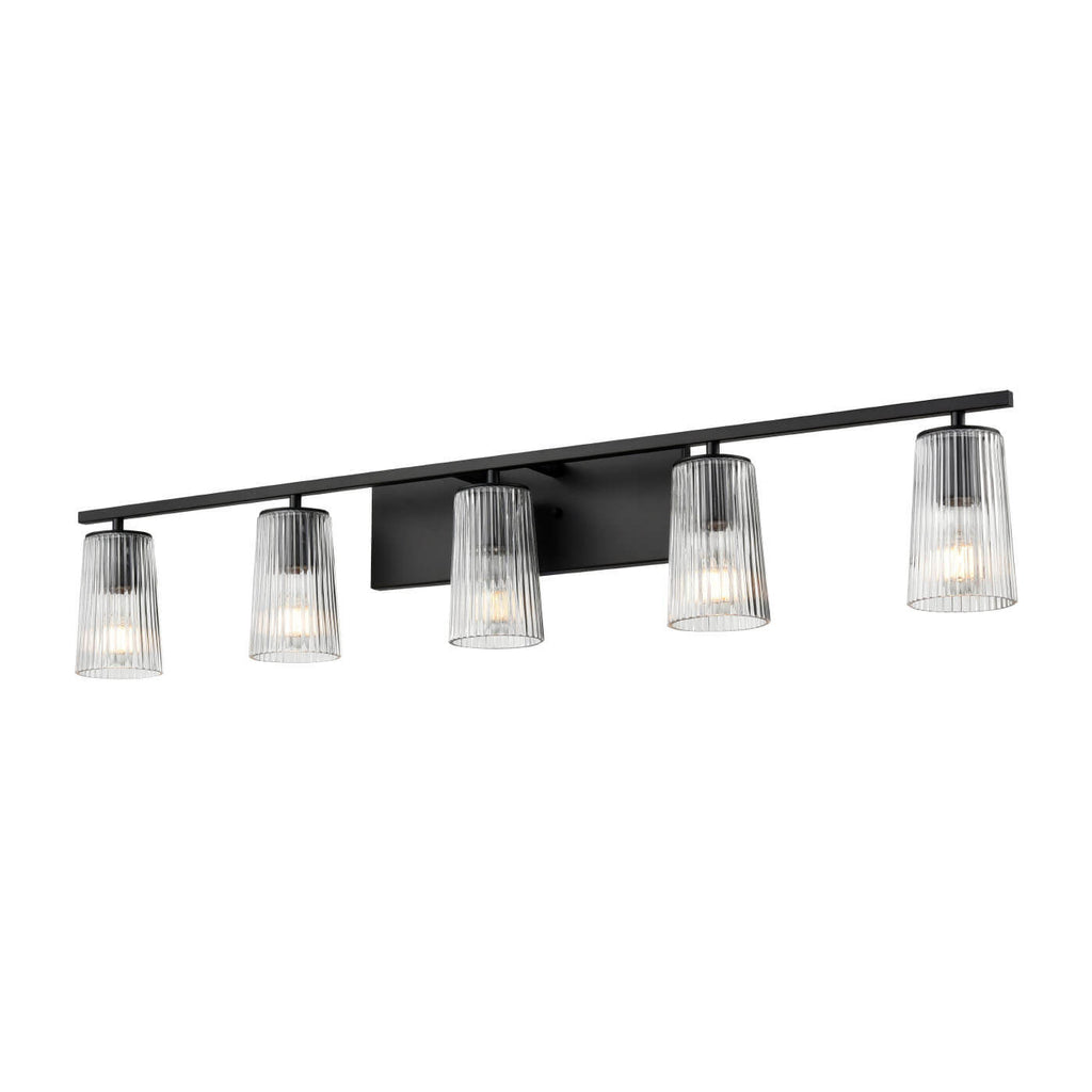 DVI LIGHTING LASALLE 5 LT VANITY EBONY DVP11355EB-RI
