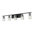 DVI LIGHTING LASALLE 5 LT VANITY EBONY DVP11355EB-RI
